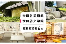世田谷美術館および世田谷文学館の企画展・収蔵品展の鑑賞招待券（6回分）【非売品】チケット 体験 招待券 記念 思い出 ギフト プレゼント 贈り物 本 芸術 文学