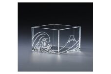 【TOMONARI】アクリル升 mas/mas（マスマス）１合枡　Mt Fuji【世田谷みやげ】升 食器 酒器 コップ 日用品 工芸品 インテリア アクリル お土産 小物入れ 小物 ギフト プレゼント 贈り物