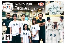 “レペゼン渋谷”「奥渋 魚力」Tシャツ（Mサイズ）【 シャツ LD＆K 服 ファッション トップス 半袖 コラボ 】