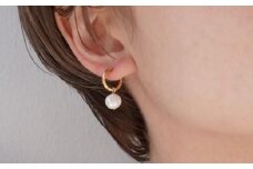 [Cherieオリジナルイヤリング]pearl hoop earring