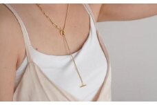[Cherieオリジナルネックレス]shine through necklace (curve)