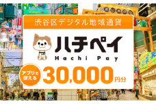 渋谷区デジタル地域通貨「ハチペイ」30,000円分