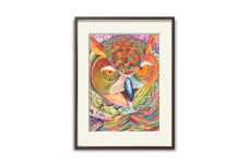 アート作品「狙う」（小）【 絵画 インテリア アート 芸術品 美術品 】