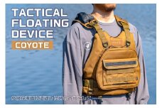 TACTICAL FLOATING DEVICE（COYOTE）【 PFD ライフジャケット アクティビティ 防水 レジャー アウトドア｜FOLBOT 】