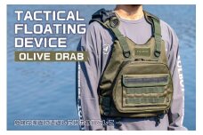 TACTICAL FLOATING DEVICE（OLIVE DRAB）【 PFD ライフジャケット アクティビティ 防水 レジャー アウトドア｜FOLBOT 】