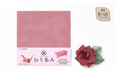おりあみコサージュ・金網折り紙 おりあみ　15cm角 (カラー：レッド) 【010-003】