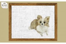 あなたの愛犬・愛猫を描くオリジナル友禅画【手描き友禅】【012-003】