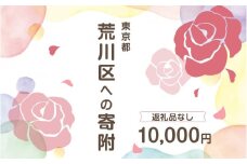 荒川区への寄附（返礼品はありません） 東京都 荒川区 返礼品なし 1口 10000円 【000-009】