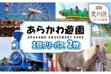 あらかわ遊園フリーパス（大人）２枚【015-002】歴史あるアミューズメントパーク施設 東京 体験型 遊園地 チケット 利用券 子供 キッズ 観光 旅行 親子 家族連れ 東京都 荒川区