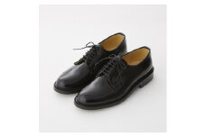 ハルタ プレーンレースアップシューズ #711 men's ブラック 27.5cm｜HARUTA 本革 定番 通学 学生 靴 ビジネス [0412]