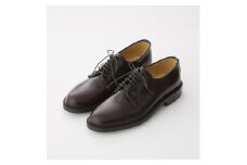 ハルタ プレーンレースアップシューズ #711 men's ダークブラウン 25.0cm｜HARUTA 本革 定番 通学 学生 靴 ビジネス [0416]