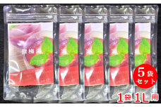 酸梅湯 さんめいたん 1L用 1袋(55.5g)×5袋｜生薬から作る本場の酸梅湯 青梅を燻蒸した烏梅(ウバイ)のスモーキーな香りとすっきりした酸味がくせになる [0562]