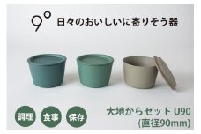 9°大地からセット U90｜器 食器 調理 保存 食事 [0772]