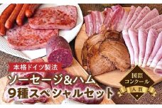  【国際コンクール入賞】本格ドイツ製法 ソーセージ＆ハム9種スペシャルセット | 肉 ソーセージ ハム ドイツ 美味しい ギフト おすすめ 送料無料 東京 八王子