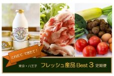 とれたて・できたて！東京・八王子　人気フレッシュ産品　３か月定期便