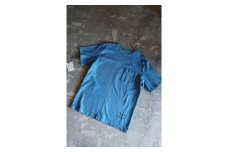 [HAM IAM]【数量限定】本藍染めクルーネックTシャツ　あい(ブルー系)【Lサイズ】