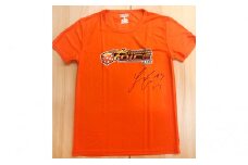 TACHIKAWA DICE　選手サイン入りTシャツ（オレンジ）＆CD