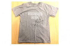 TACHIKAWA DICE　選手サイン入りTシャツ（グレー）＆CD