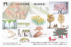 テラダモケイ「1/100建築模型用添景セット」12か月定期便（年4回発送）
