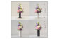 【完成品】仏花（花瓶付き・花束タイプ）「あすか」お洒落な造花の仏花	【キャンドル黒、イエロー】
