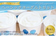 ベーシックヨーグルト 120ml×6個 合計720ml フローズンヨーグルト セット