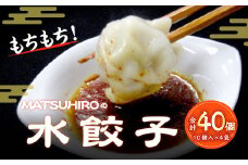 モチモチ食感！ 吉祥寺｢MATSUHIRO｣ 水餃子 40個 10個入(250g)×4