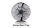 GreenFan Cirq ホワイト×ブラック EGF-3400-WK/JP