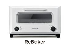 ReBaker ホワイト KTT01JP-WH BALMUDA 選べるカラー トースター リベイク フライド オーブン 家電