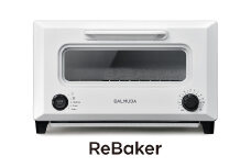 バルミューダ ReBaker ホワイト KTT01JP-WH｜ BALMUDA 選べるカラー トースター リベイク フライド オーブン おしゃれ 家電 キッチン レビューキャンペーン
