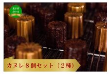 カヌレ　８個セット（2種）