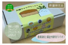 【東京都立農業高等学校 定時制課程食品化学科が育てた大根をジャムに加工×福祉作業所（ワークセンターこむたん）】大根ジャムパウンドケーキ