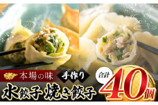 メディアで話題！ ニンニク不使用 手作り 水餃子 20個 ＋ 焼き餃子 20個【 手作り餃子の店 吉春 】 | 料理 食品 ぎょうざ ギョーザ 餃子 水餃子 冷凍餃子 人気 にんにく不使用 にんにくなし 食べ切り お惣菜 定番 もちもち つるつる お取り寄せ 豚肉 豚 小麦 北海道小麦 キャベツ にら しょうが 国産 グルメ 本場 麺点師 国領 調布 東京