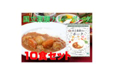 30種のスパイスを使用　国立薬膳カレーポーク　200g×10食セット　小麦粉・ラード不使用【1584736】