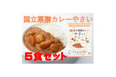 30種のスパイスを使用　国立薬膳カレーやさい　200g×5食セット　小麦粉・ラード不使用【1594565】