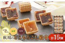 秋川のとうもろこし最中(15個入)＜お茶ぞっぺの中島屋(あきる野の匠)＞【1508508】