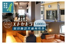 エトセトラゲストハウス宿泊施設共通利用券3,000円分