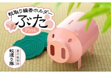 蚊取り線香ホルダー　ぶた・ピンク〈羽咋工業〉 1個