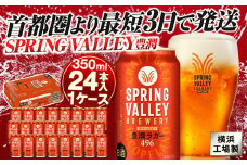 キリン SPRING VALLEY（スプリングバレー） 豊潤ラガー 496 350ｍl１ケース（24本入）【横浜工場製】