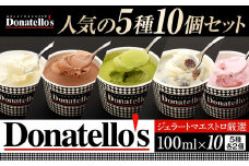 ジェラートマエストロ厳選《ドナテロウズ》ジェラート5種10個セット