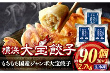 全て国産食材、銘柄豚使用！肉汁あふれる！【横浜大宝餃子】もちもち国産ジャンボ大宝餃子90個（30個×3）老舗餃子メーカー 横浜中華 焼餃子 冷凍餃子 ギョーザ ぎょうざ 大きい 中華 おかず 惣菜 ギフト プレゼント