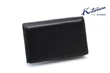 名刺入れ　(NH0812)　【メンズ】ブラック／グリーンステッチ〈キタムラ〉