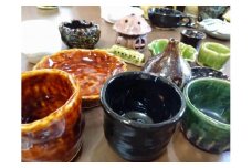 陶芸体験(電動ろくろ）ペアチケット　かき氷・パンケーキも楽しめるアトリエカフェで体験！