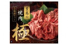 至高の焼肉　極　5種盛りセット　合計500g