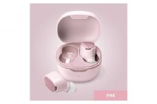 【ピンク】Bluetooth 5.3 IPX5 防滴 完全ワイヤレス ステレオイヤホン カナルタイプPG-BTE17TW