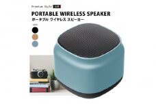 【ブルー 】Bluetooth 5.0 ポータブル ワイヤレス スピーカー2個セットPG-PWS01-03