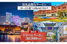 横浜市 後から選べる旅行Webカタログで使える！ 旅行クーポン（30,000円分） 旅行券 宿泊券