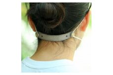 SKLO 首かけタッチペンホルダー+レザーマスクバンド　Longタイプ【Grey】