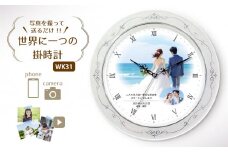 【WK31】写真で作る・オリジナル記念品時計／壁掛けクオーツ時計