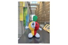 かわさきミュートン　ボールチェーン付きぬいぐるみ