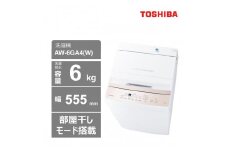 東芝　洗濯機【標準設置費込み】　全自動洗濯機6kg　AW-6GA4(W)
